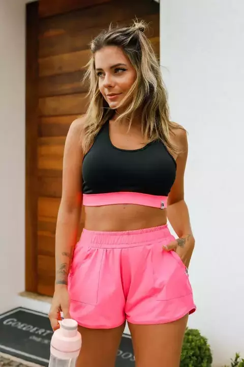 Shorts Duplo com Bolso