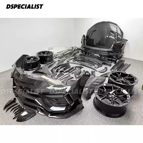 Full Dry Carbon Fiber Car Latest Mansori Gen 3 Body Kit With Wheels Bumper Hood Fender Wing Exhaust for Lambo URUS Carbon Kit
