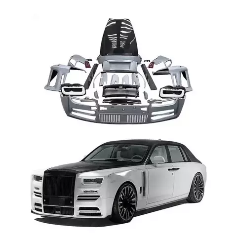 Runde M Style Body Kit For Rolls Phantom Body Kits With Car Bumpers Side Skirts Hood Fender Headlights Taillight Facelift