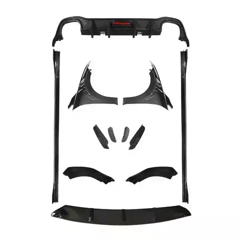 Dry Carbon Fiber Front Bumper Lip Diffuser Universal Rear Spoilers for Bentley Continental GT