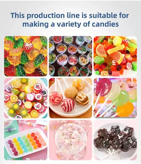 Fully Automatic 3D Multifunctional Vitamin Pectin Gelatin Starch Jelly Candy Production Line Gummy Bear Making Machine