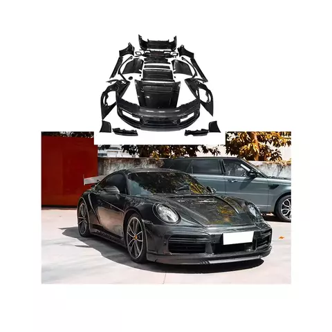 Facelift for Porsche 911 992 2018-2024 to Topcar Stinger GTR PP carbon fibre body kit front bar