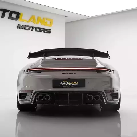 suitable for Porsche 992 Turbo Carbon Fiber Body Kit 992 Upgraded BS Style Front Lip Diffuser Spoiler Dry