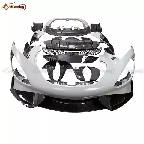 suitable for Upgrade 765LT Style 720s Kit Dry Partial Carbon Fiber Body Bumper Spoiler Side Skirts Mclaren 2017-2019