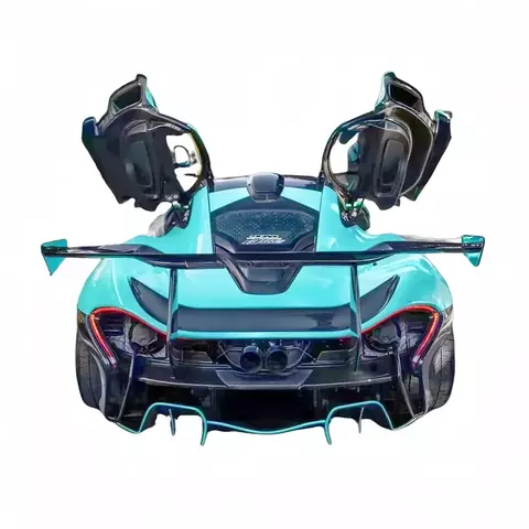 P1 Upgrade GTR Dry Carbon Fiber Body Kit Front Bumper Fenders Side Skirts Rear Bumper Hood Spoiler for McLaren P1 GTR Body Kit