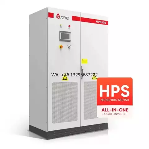 ATESS HPS120 Hybrid Solar Inverter 120KW Solar Energy Storage Inverter for Commercial