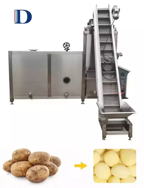 Industrial Potato Carrot Peeling Machine Steam Peeler Potato Peeling Machine
