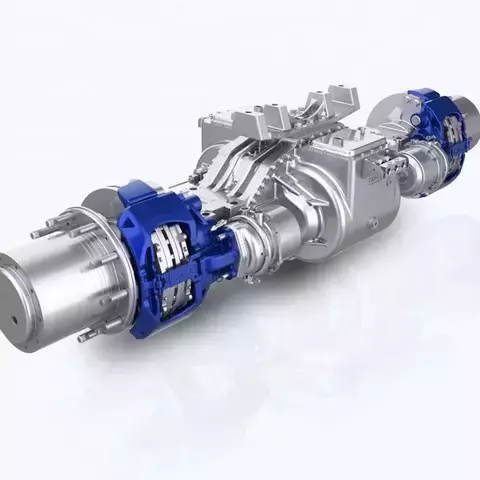 Brogen 120kw Electric Motor For 4x2 Heavy Duty Electric Truck Axle New Condition Permanent Magnet Synchronous For Cars