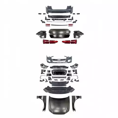 Suitable for Upgrading the 2023 Model A6L with the C6 Modified C7, C7 Modified C8P Front and Rear Bumper Sport Package.