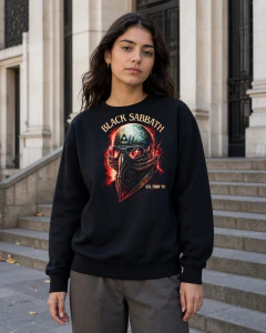 559 Camiseta negra con estampado creativo