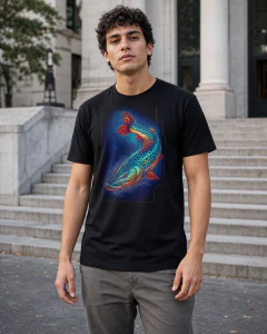 1080 Impresión dinámica de peces