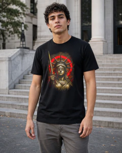 656 Estatua de la Libertad con los ojos vendados
