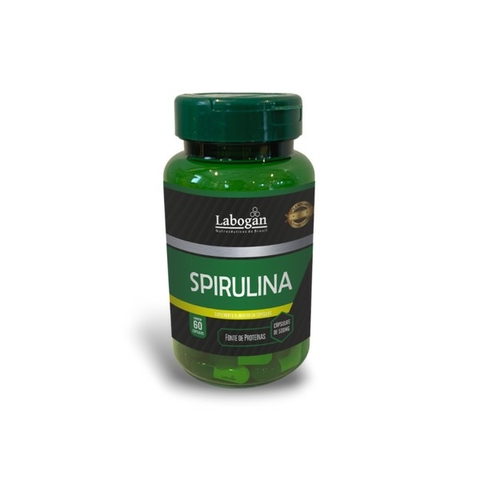 SPIRULINA - POTE 60 CAPS LINHA VERDE - LABOGAN