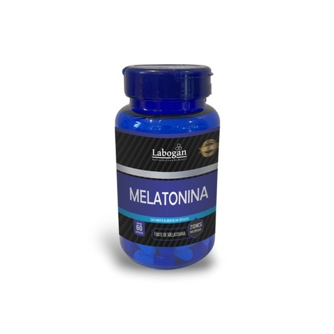 MELATONINA - POTE 60 CAPS LINHA AZUL - LABOGAN