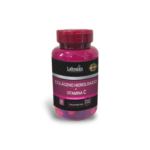 COLAGENO + VITAMINA C - POTE 60 CAPS LINHA ROSA - LABOGAN