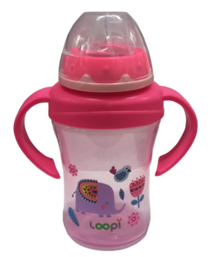 Vaso Plastico Con Asas Y Pico Blando 210ml Loopi