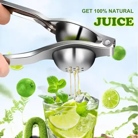 Espremedor de Limão Manual em Aço Inoxidável: Prático e resistente, ideal para espremer limão, laranja e outros cítricos. - comprar online