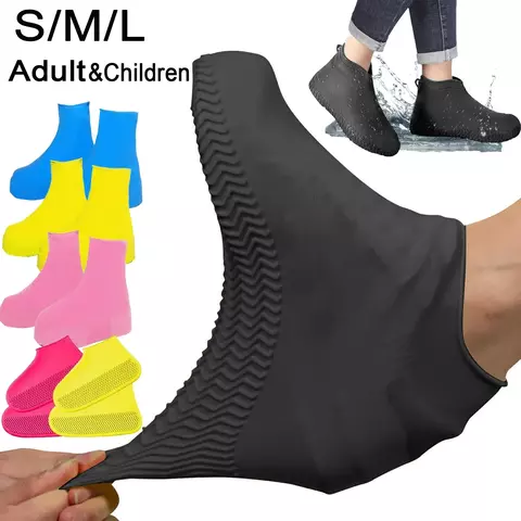 Capas de Sapato Impermeáveis de Silicone: Unissex, antiderrapantes e reutilizáveis. Protegem tênis e calçados da chuva, lama e poeira, garantindo segurança e praticidade em dias chuvosos ou ao ar livre. - comprar online