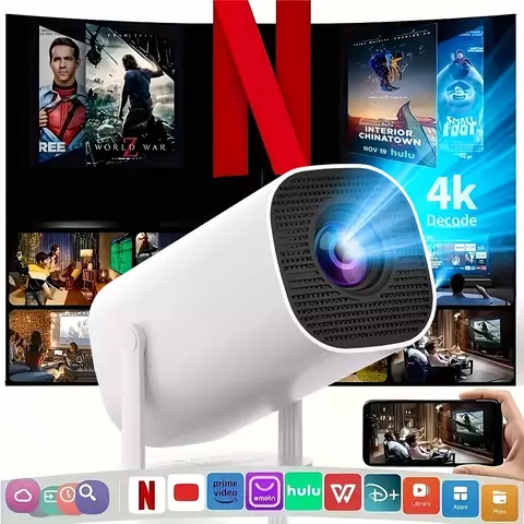Projetor HY300 Pro suporta 1080P 4k WiFi6 sem fio - comprar online