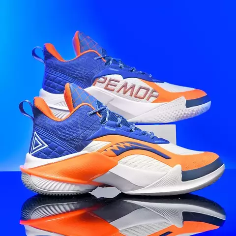 Tênis de basquete masculino e feminino de alta qualidade. Modelo reflexivo com solado de borracha antiderrapante, ideal para jogos ao ar livre e treinos esportivos. - comprar online