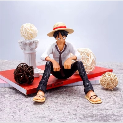 Anime Luffy Posição Sentada Action Figure 12cm, 1 Pc