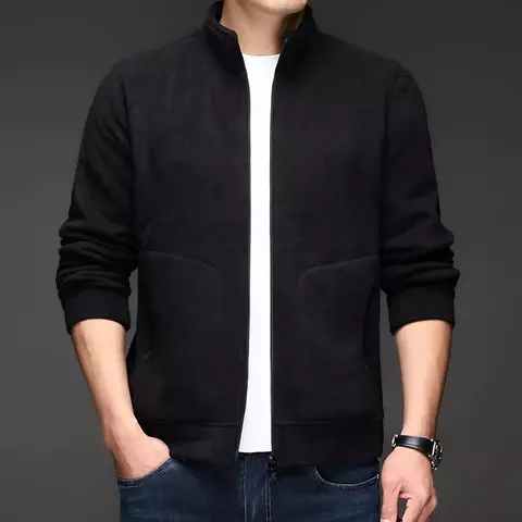 Jaqueta Masculina de Fleece com Zíper – Conforto, Estilo Casual e Aquecimento Ideal para o Inverno