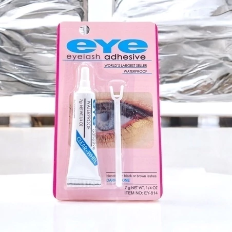 PEGAMENTO PARA PESTAÑAS POSTIZAS APRUEBA DE AGUA TRANSPARENTE MARCA EYE