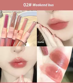 Gloss Intenso e Efeito Matte Aveludado de Longa Duração, com Cor e Hidratação