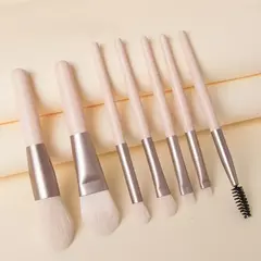 Pinceis de maquiagem 8 pçs conjunto de corretivo escova blush pó solto - loja online