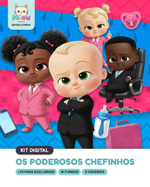 Kit Digital | Os Poderosos Chefinhos (+70 PNGs Exclusivos)