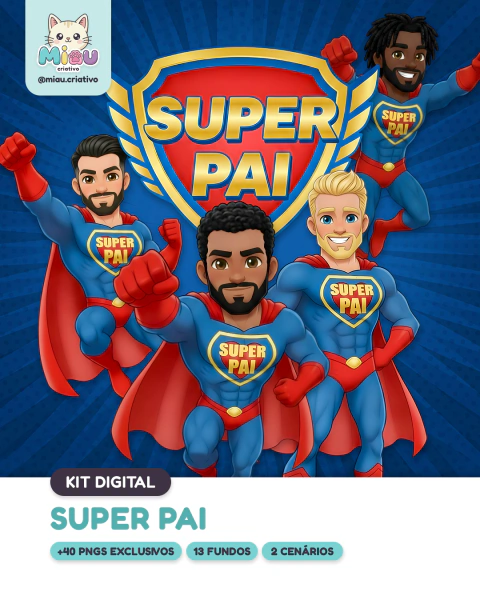 Kit Digital | Super Pai (+40 PNGs Exclusivos)