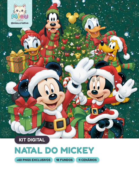 Kit Digital | Natal do Mickey (+60 PNGs Exclusivos) - comprar online