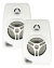 Kit 2 Caixa De Som Branca Residencial + Receiver Bluetooth Completo na internet