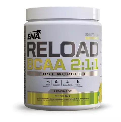 Aminoacidos Bcaa Reload 2:1:1 Ena Sport En Polvo 200g - comprar online