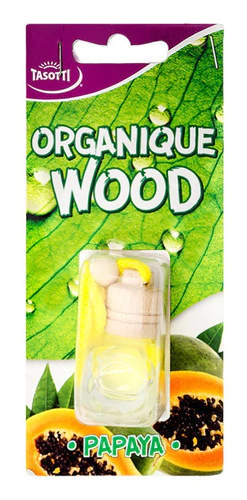 Caja Tasotti Organique Wood Papaya Con 12 Piezas