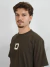 Camiseta Oversized ¨D¨ - Marrom - loja online