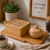 Caixa Porta-Chá de Bambu com Divisórias e Tampa em Treliça 17 × 17 × 8 cm – Oikos - Quéops Decor