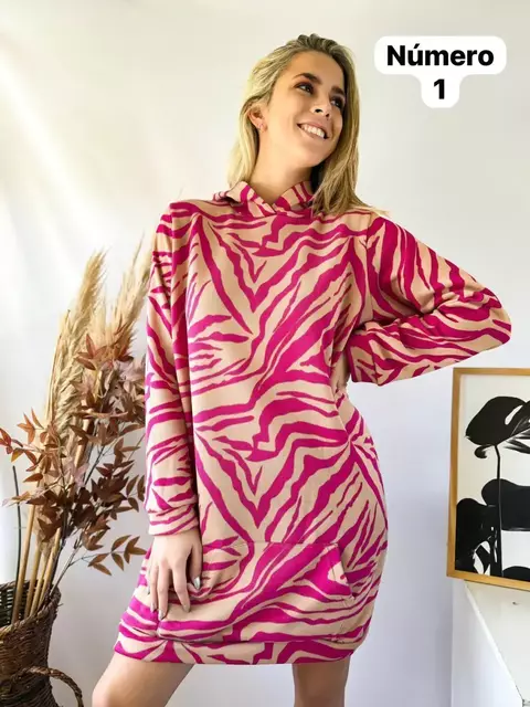 Maxi Buzo de Frisa Estampado - comprar online