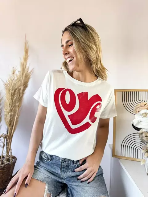 Remera Love con Brillos - comprar online
