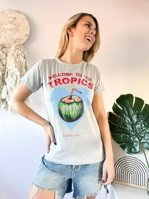 Remera con Brillos Tropics - comprar online