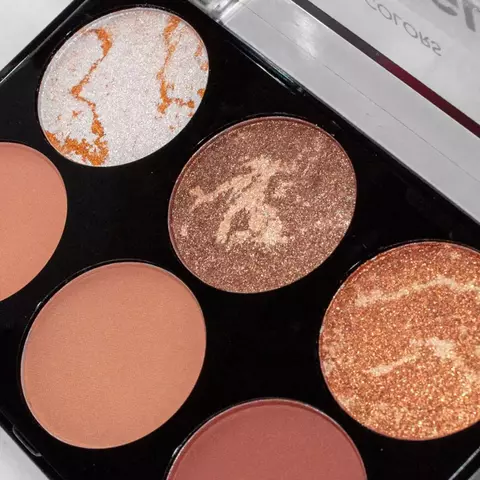 Paleta Facial de Iluminador Bronzer e Contorno. - comprar online