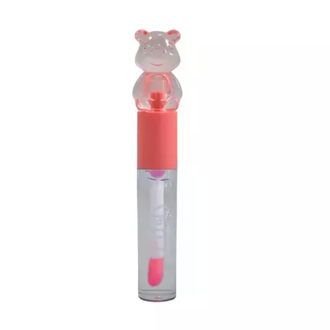 Gloss Labial Infantil com Tampa de Ursinho – Brilho Hidratante Divertido - comprar online
