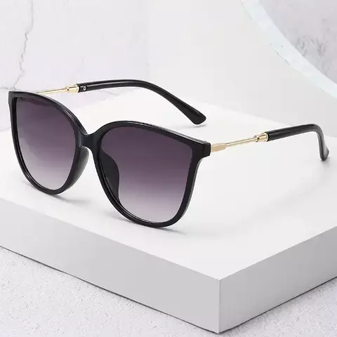 Óculos de sol vintage Cat Eye para mulheres, óculos de sol retrô, óculos fem