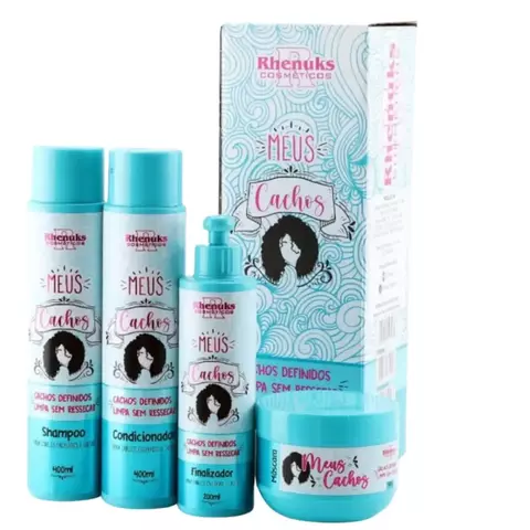 Kit Capilar Meus Cachos Definidos - Tratamento Intenso - 4 Itens Rhenuks - comprar online