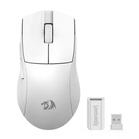 MOUSE REDRAGON K1NG PRO 1K INALAMBRICO 2,4G - BT BLANCO - comprar online