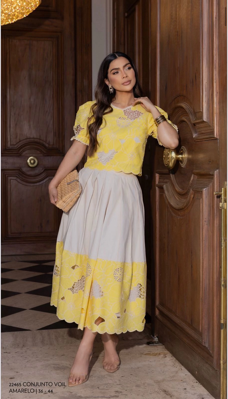 CONJUNTO VOIL AMARELO | 36 - 44 luzia fazzoli