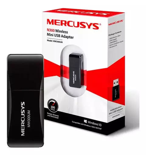 RED WIFI USB MERCUSYS "N300"/"MW300UM"