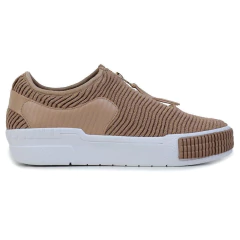 Tênis Feminino Orcade Lurex Marrom Ouro - 0231