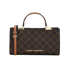 Bolsa Feminina Jorge Bischoff Monograma Marrom - JBGF