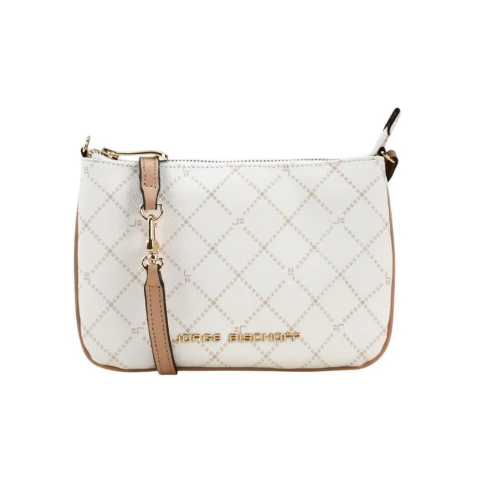 Bolsa Feminina Jorge Bischoff Monograma Branca Off - 0186
